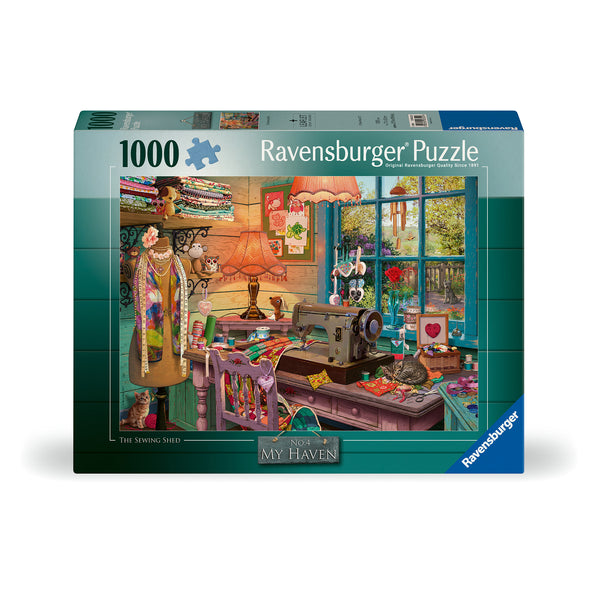 My Haven No2 - The Sewing Shed - Jigsaw 1000pc - Brain Spice