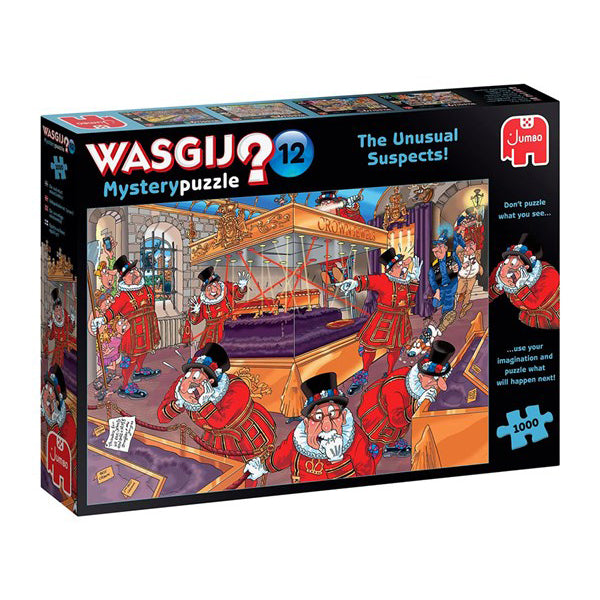 Mystery 12 Unusual Suspects - Wasgij - 1000pc - Brain Spice