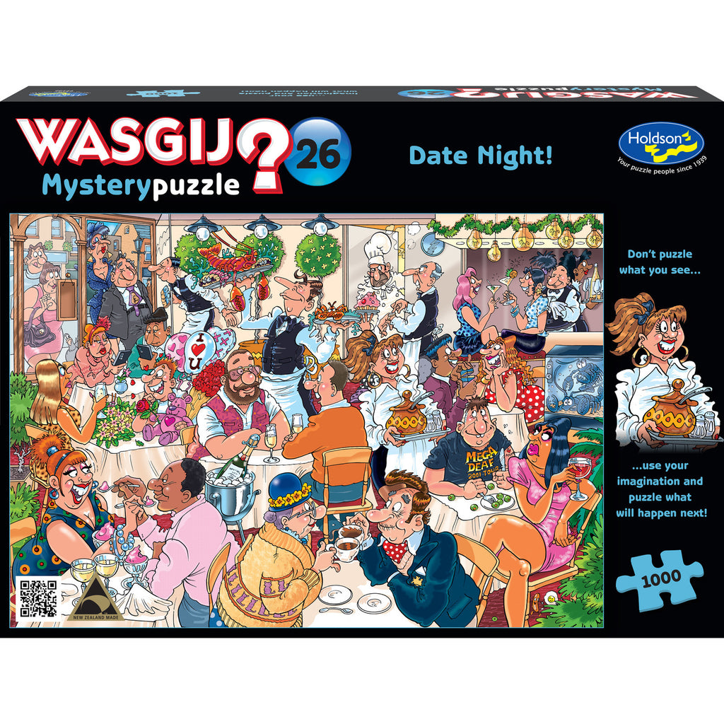 Mystery 26 - Date Night - Wasgij Jigsaw 1000pc - Brain Spice