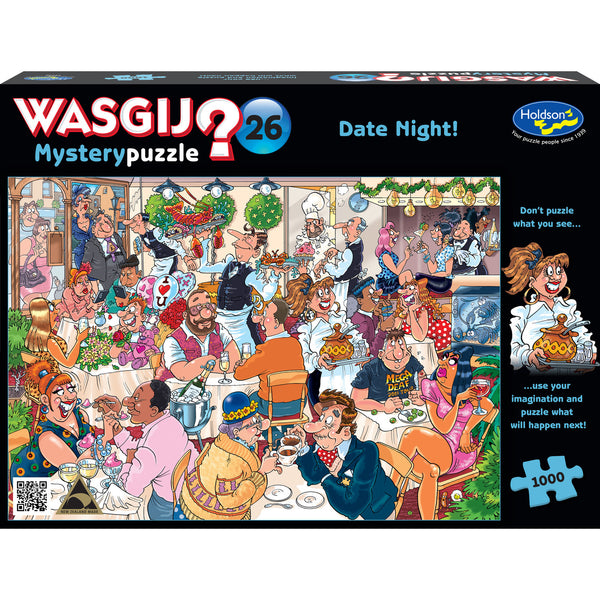 Mystery 26 - Date Night - Wasgij Jigsaw 1000pc - Brain Spice