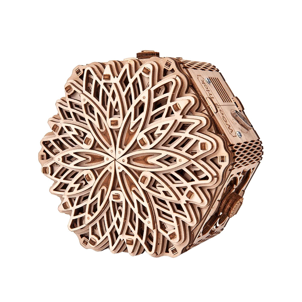 Mystery Flower - Wooden 3D Mechanical Model Kit - Brain Spice