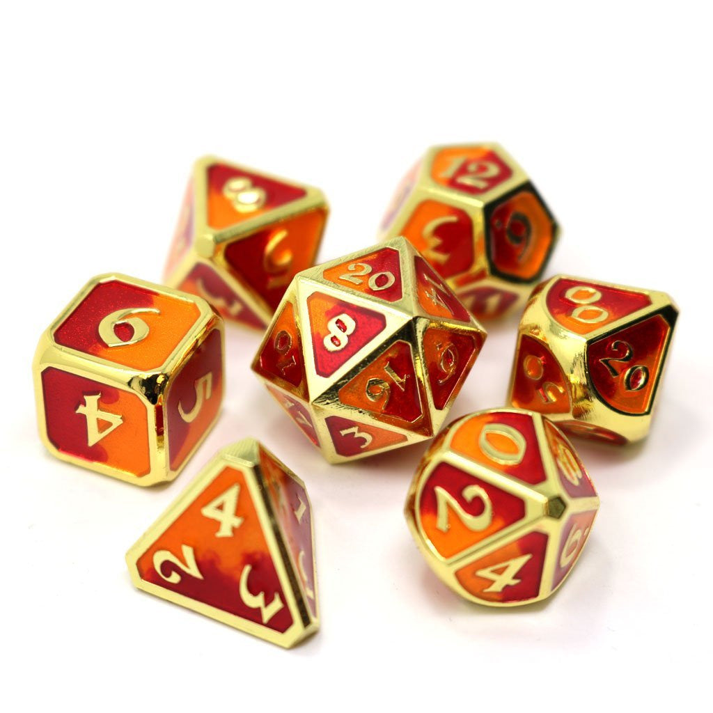 Mythica Spellbinder Metal 7-Dice Set - Brain Spice