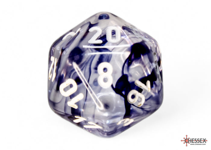 Nebula Black-White 7 Dice Set - Brain Spice