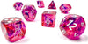 Nebula Black Light Special-White 7-Dice Set - Brain Spice