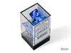 Nebula Dark Blue-White - Polyhedral 7-Dice Set - Brain Spice