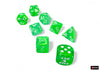 Nebula Gelatinous-White 7-Dice Set - Brain Spice