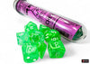 Nebula Gelatinous-White 7-Dice Set - Brain Spice