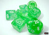 Nebula Gelatinous-White 7-Dice Set - Brain Spice