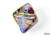 Nebula Polyhedral Primary-Blue Luminary 7-Dice Set - Brain Spice