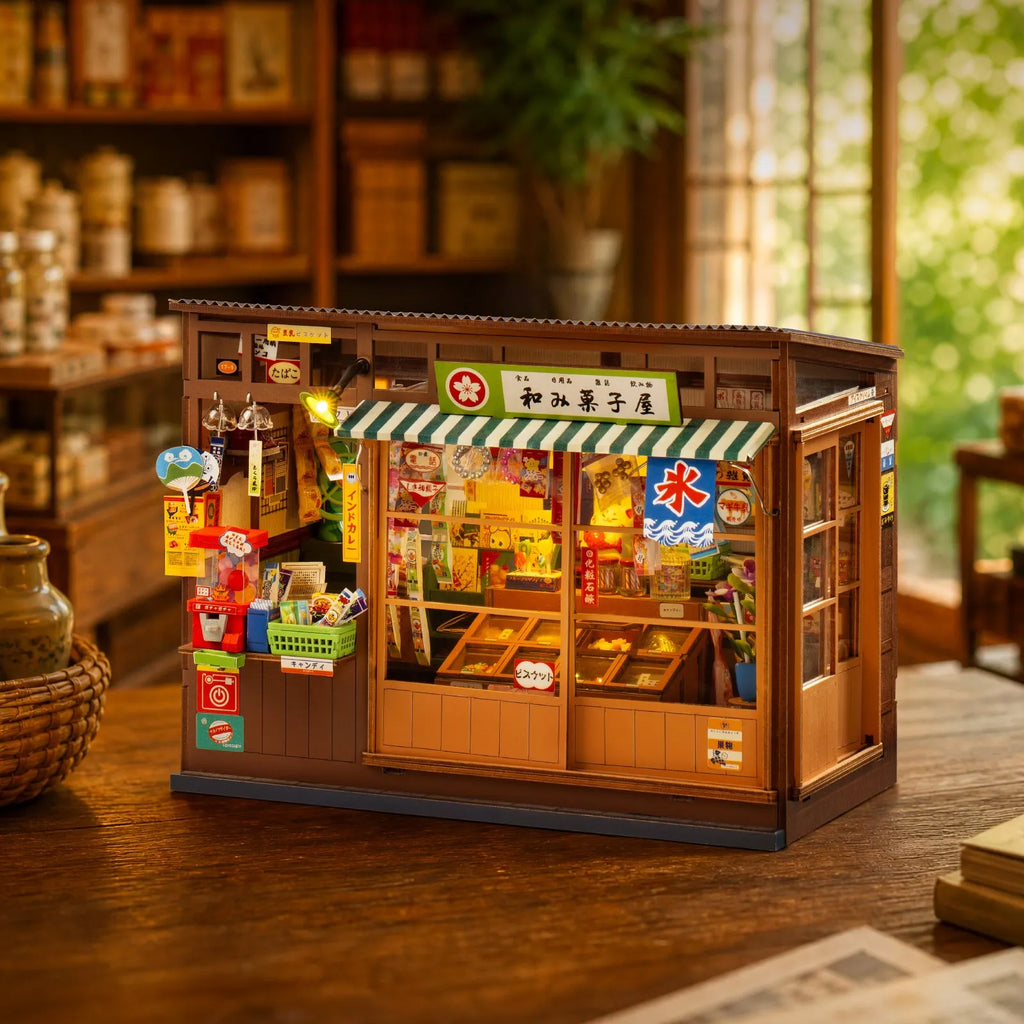 Nostalgic Corner Shop - DIY Bookends Kit - ROKR - Brain Spice