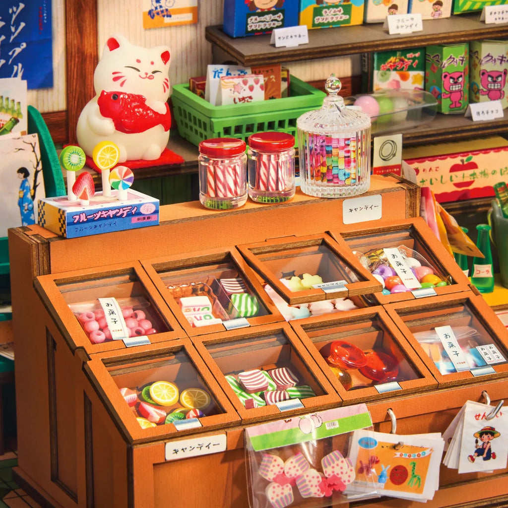 Nostalgic Corner Shop - DIY Bookends Kit - ROKR - Brain Spice