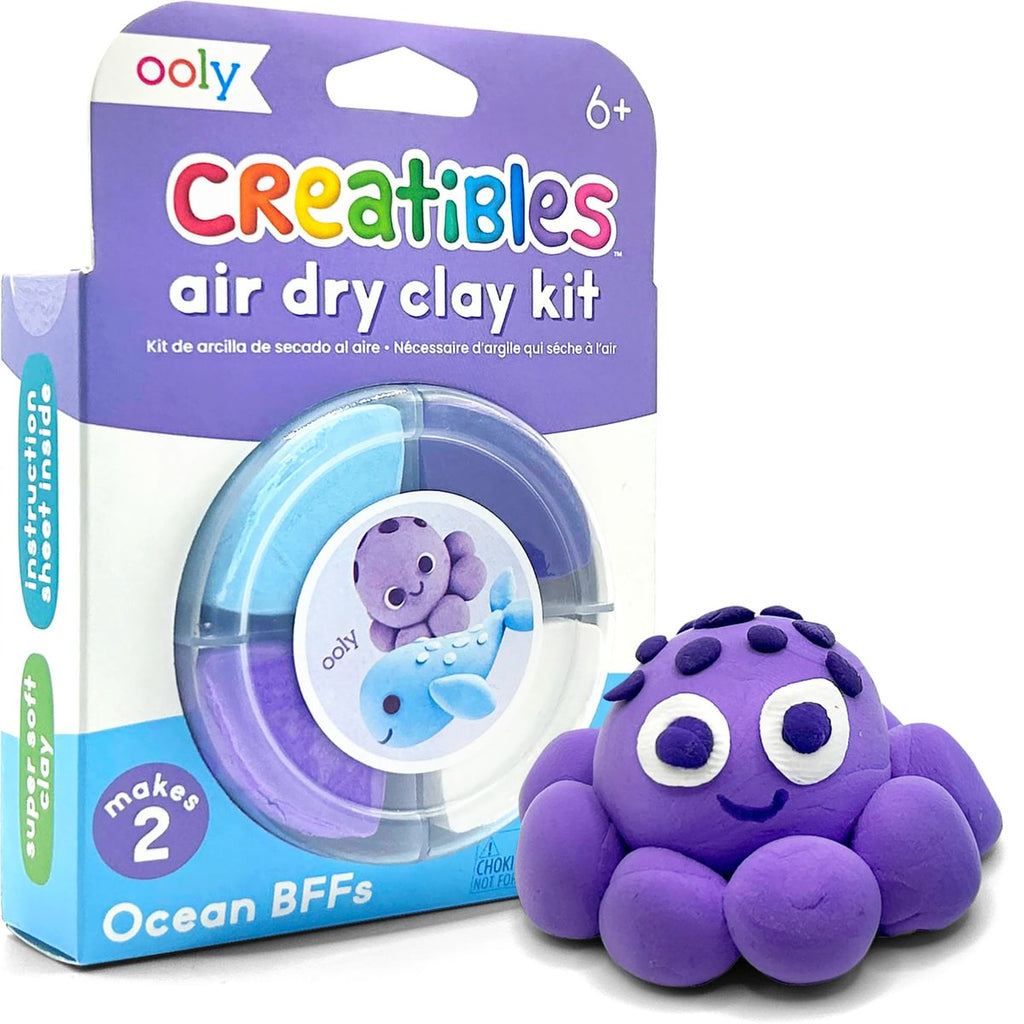 Ooly Creatibles - Ocean BFFs Air Dry Clay Kit - Brain Spice