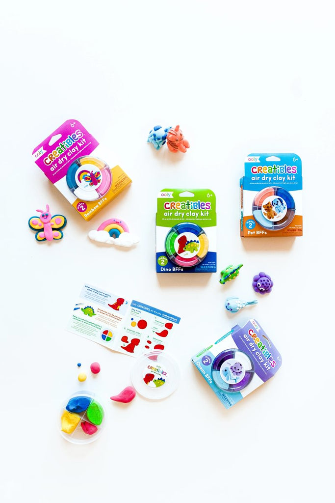 Ooly Creatibles - Ocean BFFs Air Dry Clay Kit - Brain Spice