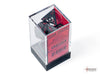 Opaque Polyhedral Red-Black 7-Dice Set - Brain Spice