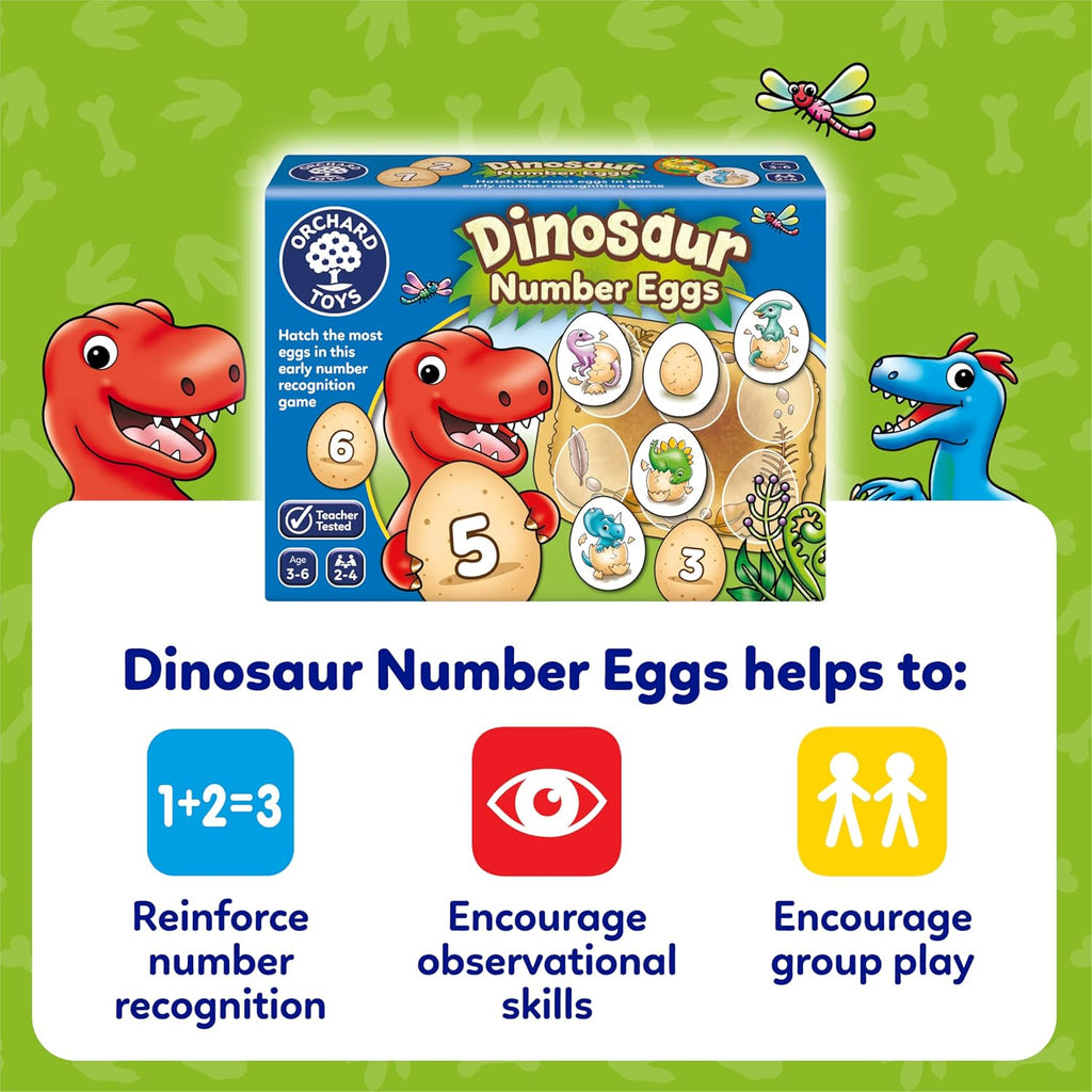 Dinosaur Number Eggs - Brain Spice