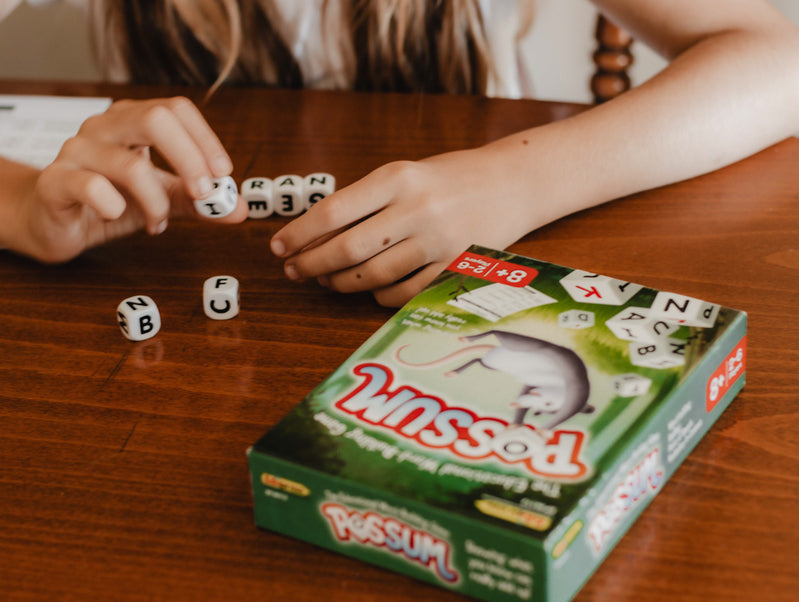 POSSUM Dice Word Game - Brain Spice