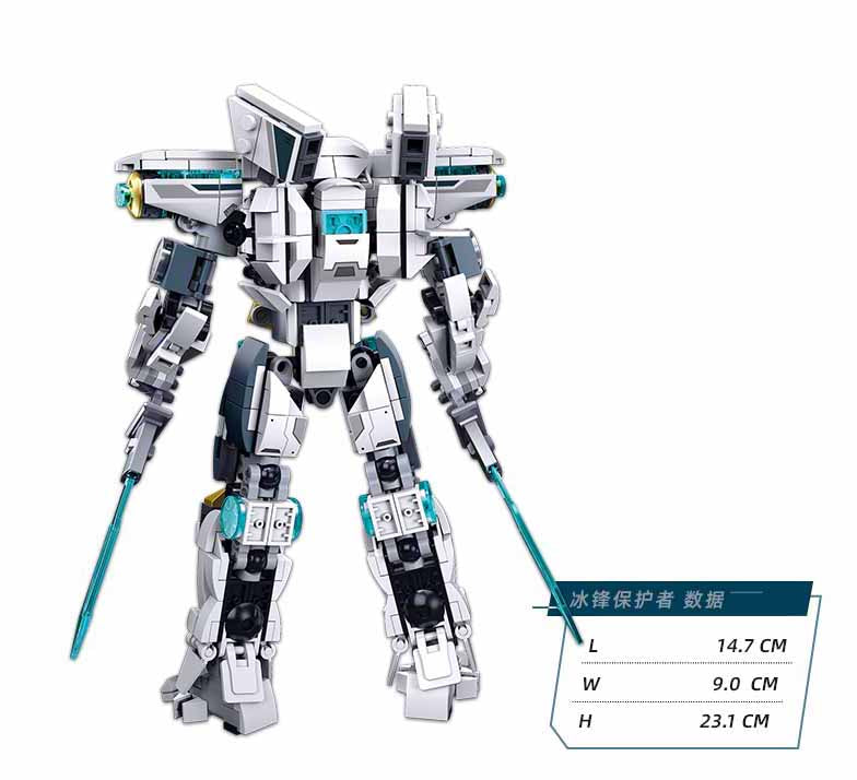 PR Mecha - Blue - Model Bricks 561pcs - Brain Spice