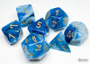 Phantom Teal-Gold - Polyhedral 7-Dice Set - Brain Spice
