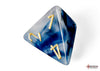 Phantom Teal-Gold - Polyhedral 7-Dice Set - Brain Spice