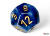 Phantom Teal-Gold - Polyhedral 7-Dice Set - Brain Spice