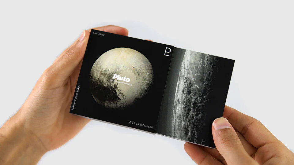 Pluto Flipbook - The Solar System Collection - Brain Spice
