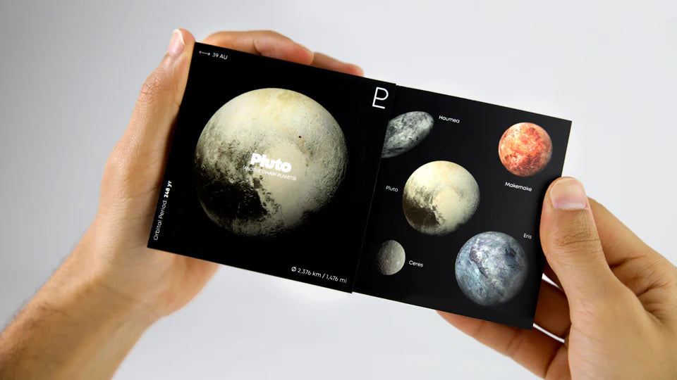 Pluto Flipbook - The Solar System Collection - Brain Spice