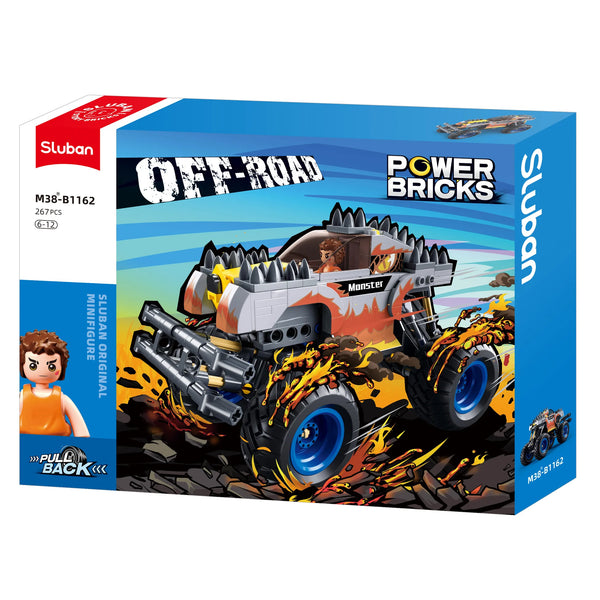Power Bricks Off-Road Vehicle - Model Bricks 267pcs - Brain Spice