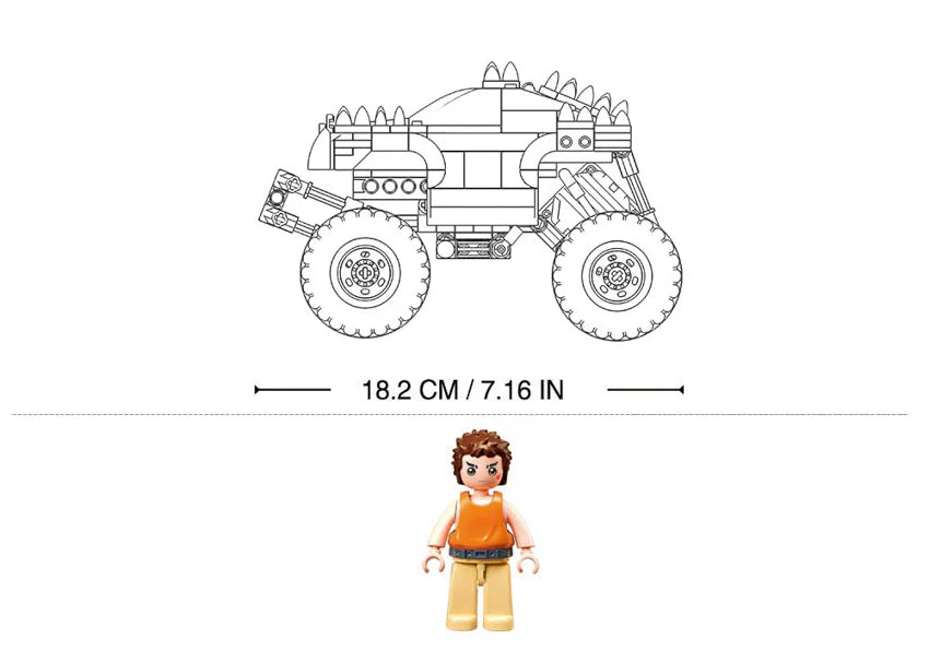 Power Bricks Off-Road Vehicle - Model Bricks 267pcs - Brain Spice