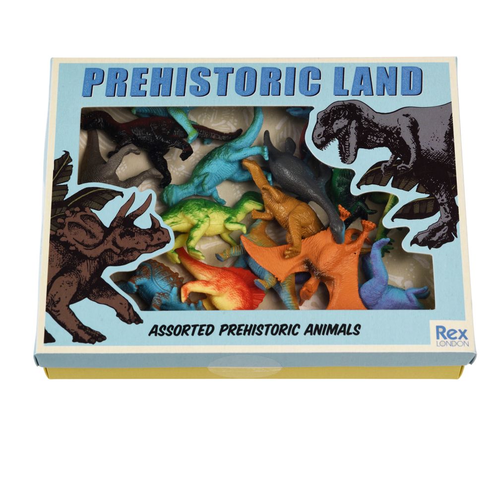 Prehistoric Land Assorted Animal Box - 16pc - Brain Spice