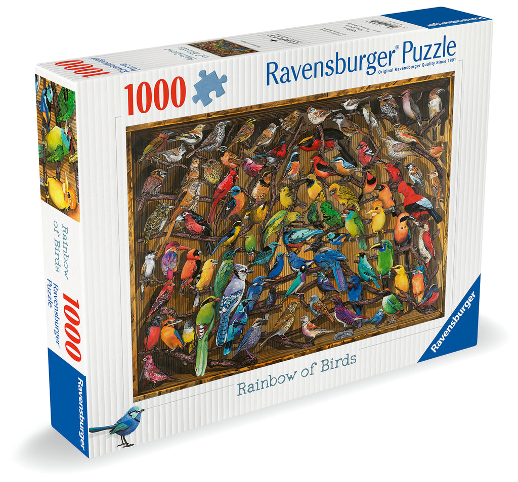 Rainbow of Birds - Jigsaw 1000pc - Brain Spice