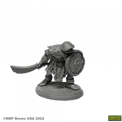 Orc Warrior of the Ragged Wound Tribe (plastic) - Brain Spice
