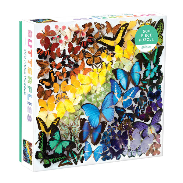 Rainbow Butterflies Family Puzzle 500pc  - Brain Spice