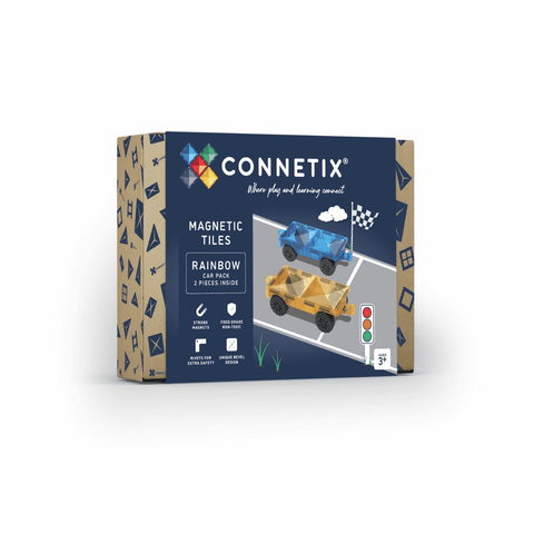 Rainbow Car Pack - Connetix - 2pc - Brain Spice