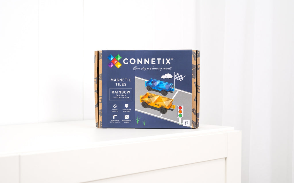 Rainbow Car Pack - Connetix - 2pc - Brain Spice
