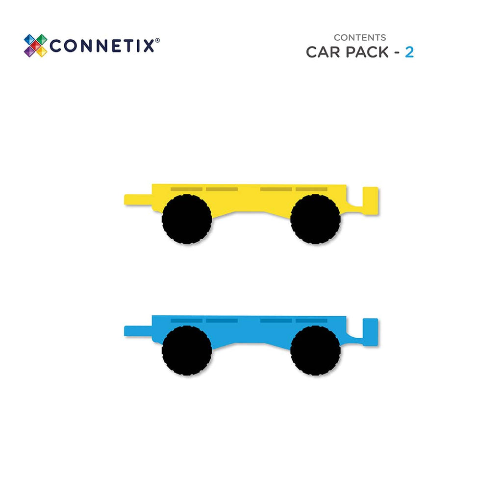 Rainbow Car Pack - Connetix - 2pc - Brain Spice