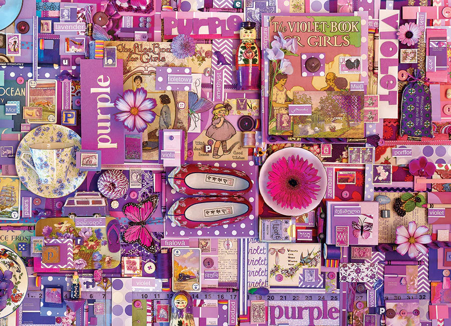 Rainbow Project Purple - Jigsaw 1000pc - Brain Spice