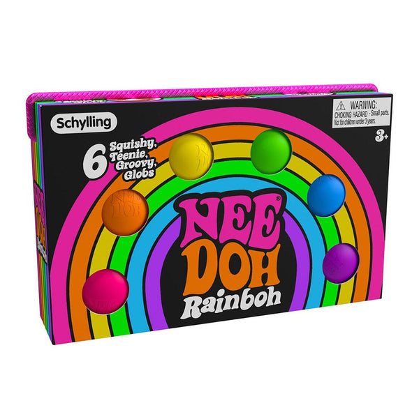 Rainbow Teenie Nee Doh - Set of 6 - Brain Spice
