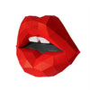 Red Lips Origami Model - 3D Paper Art - Brain Spice