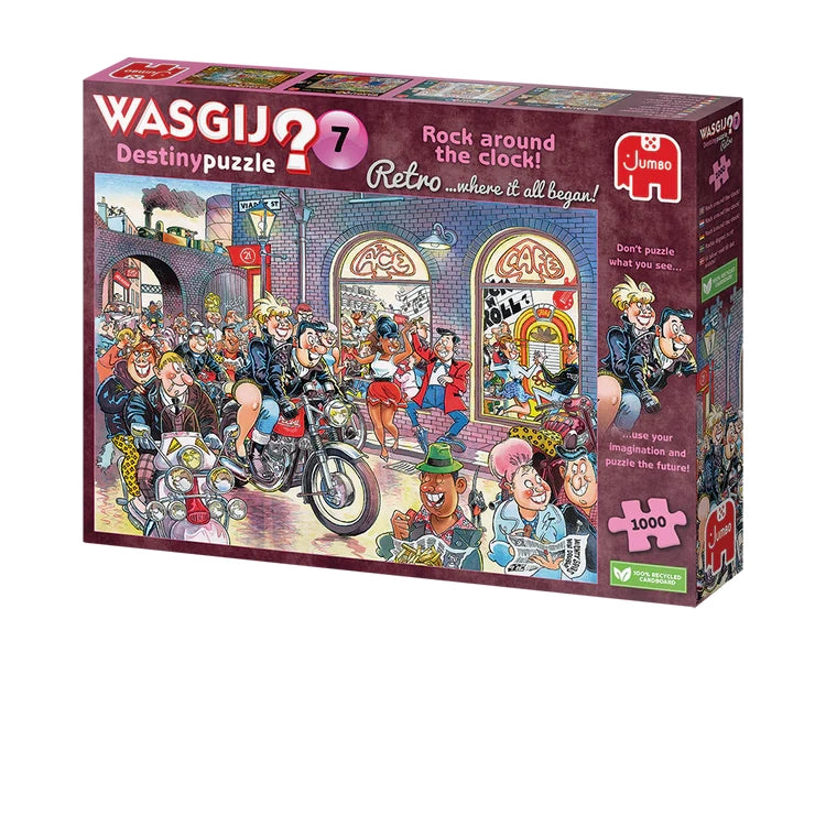Retro Destiny 7 - Rock Around the Clock - Wasgij - 1000pc - Brain Spice