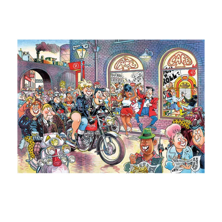 Retro Destiny 7 - Rock Around the Clock - Wasgij - 1000pc - Brain Spice