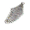 Rhomboid Chain Maille Keyring - Hand Crafted - Oil Slick - Brain Spice