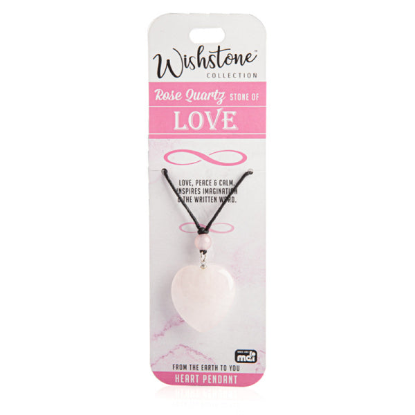 Rose Quartz Heart Pendant - Brain Spice