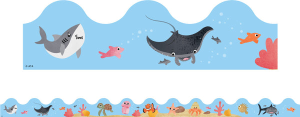 Sea Creatures - Scalloped Border - Brain Spice