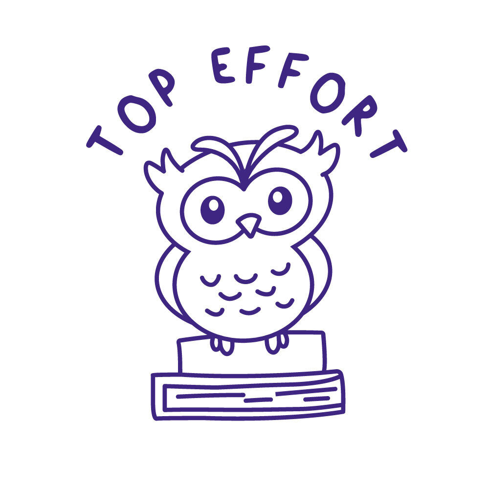 Top Effort Owl - Merit Stamp - Brain Spice