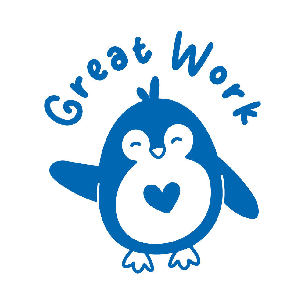 Great Work Penguin - Merit Stamp - Brain Spice