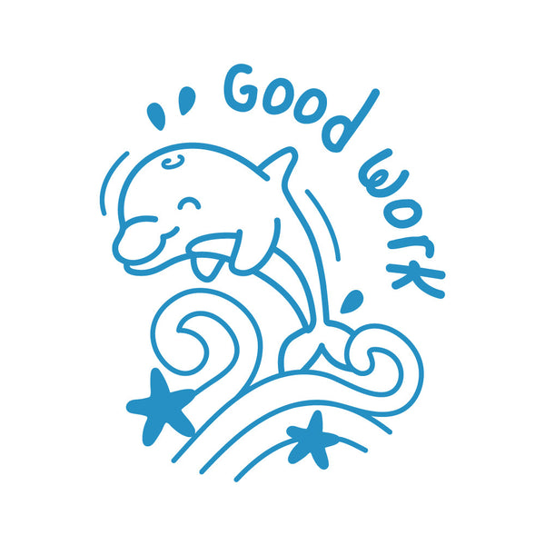 Good Work Dolphin - Merit Stamp - Brain Spice
