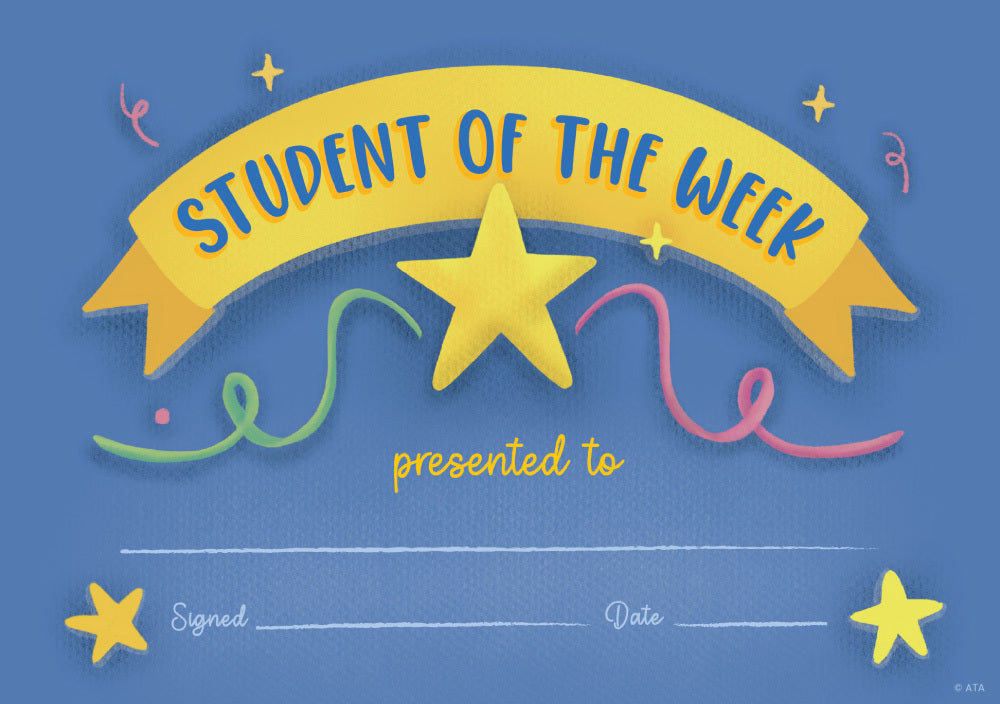 Student of the Week (35 Certificates) - Brain Spice