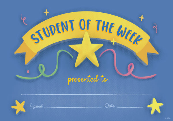 Student of the Week (35 Certificates) - Brain Spice