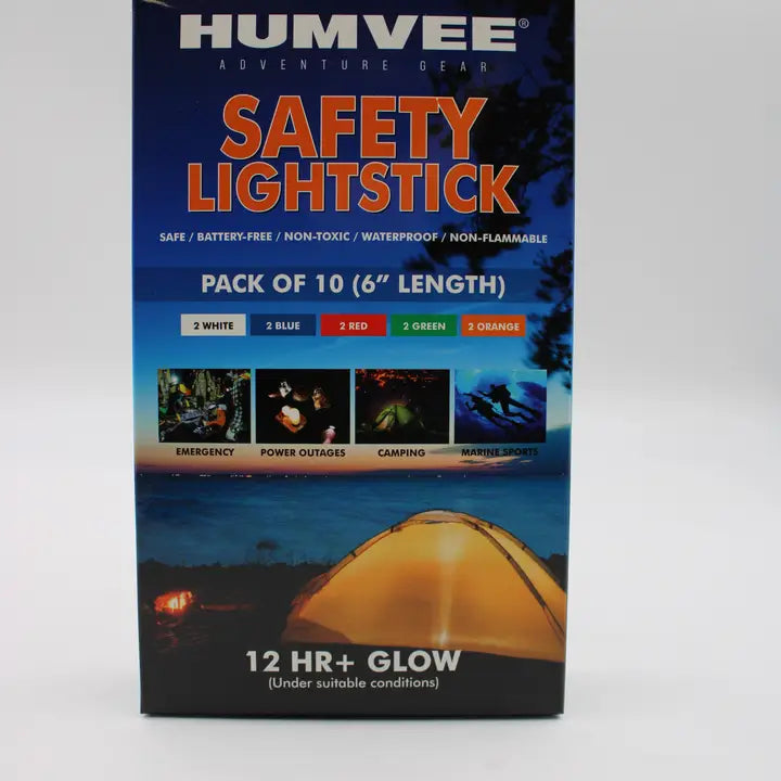 Safety Glow Sticks 6inch - 10 pack - Humvee - Brain Spice