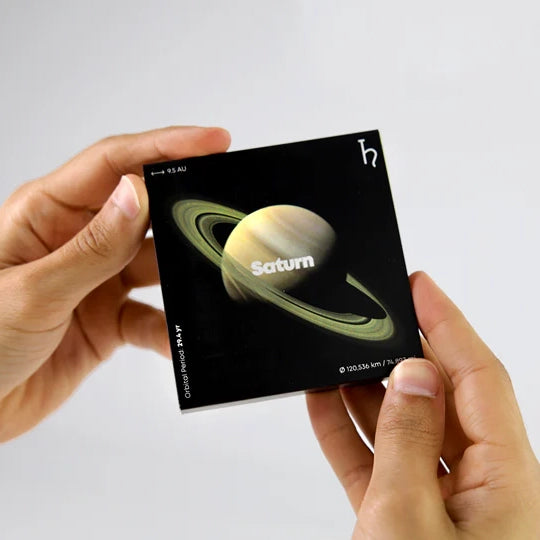 Saturn Flipbook - The Solar System Collection - Brain Spice